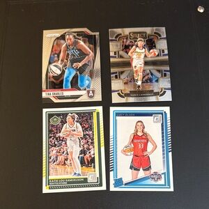 Set of 4 assorted WNBA trading cards